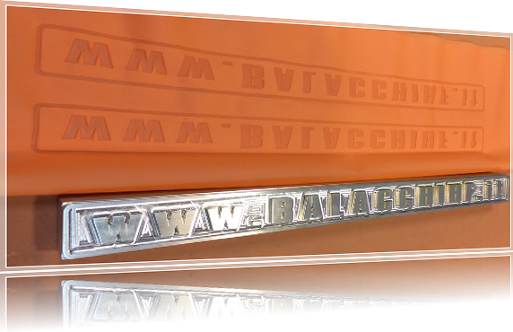 Balacchi sign written on electrode and stamp on PVC